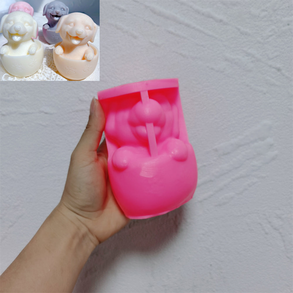 A versatile Teacup Puppy Candle Moulds silicone candle mould by MYKA Candles and Moulds, suitable for resin moulds and decorative cake mould shapes.