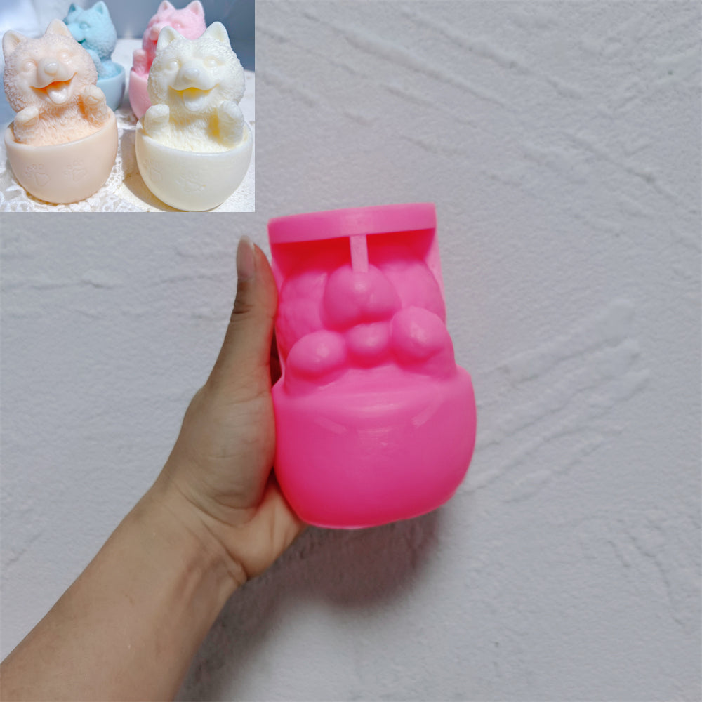 High-quality Teacup Puppy Candle Moulds silicone candle mould from MYKA Candles and Moulds, great for resin moulds and professional baking mould needs.
