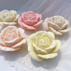 A Textured Rose Candle Moulds silicone candle mold by MYKA Candles and Moulds, designed for easy release in soap, resin, and cake mould casting.