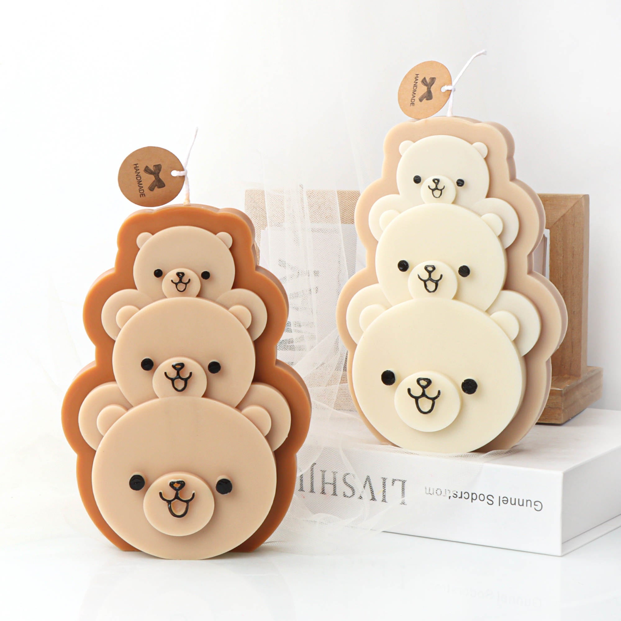 Durable Three Bears Candle Mould silicone candle mould by MYKA Candles and Moulds, ideal for resin moulds, soap moulds, and cake mould creations.