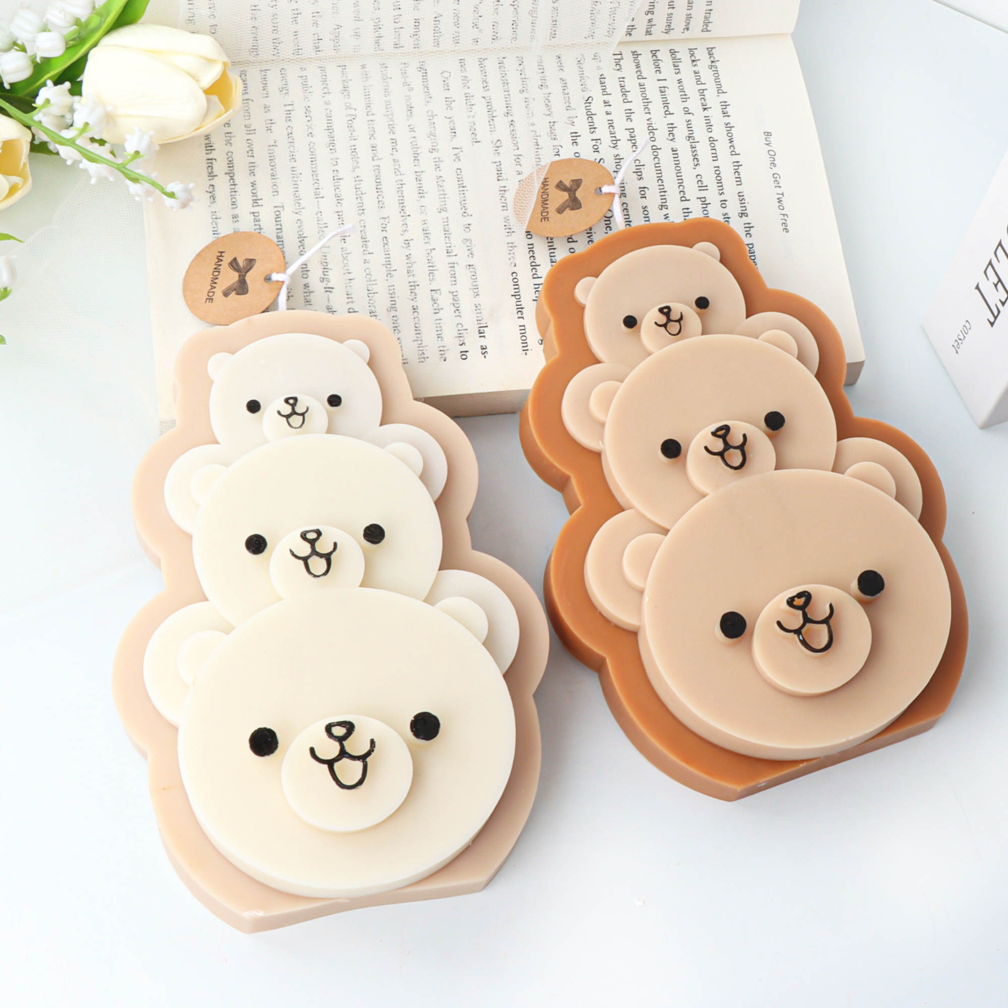 The Three Bears Candle Mould silicone candle mould from MYKA Candles and Moulds, a professional supply for candle, soap, and baking moulds.
