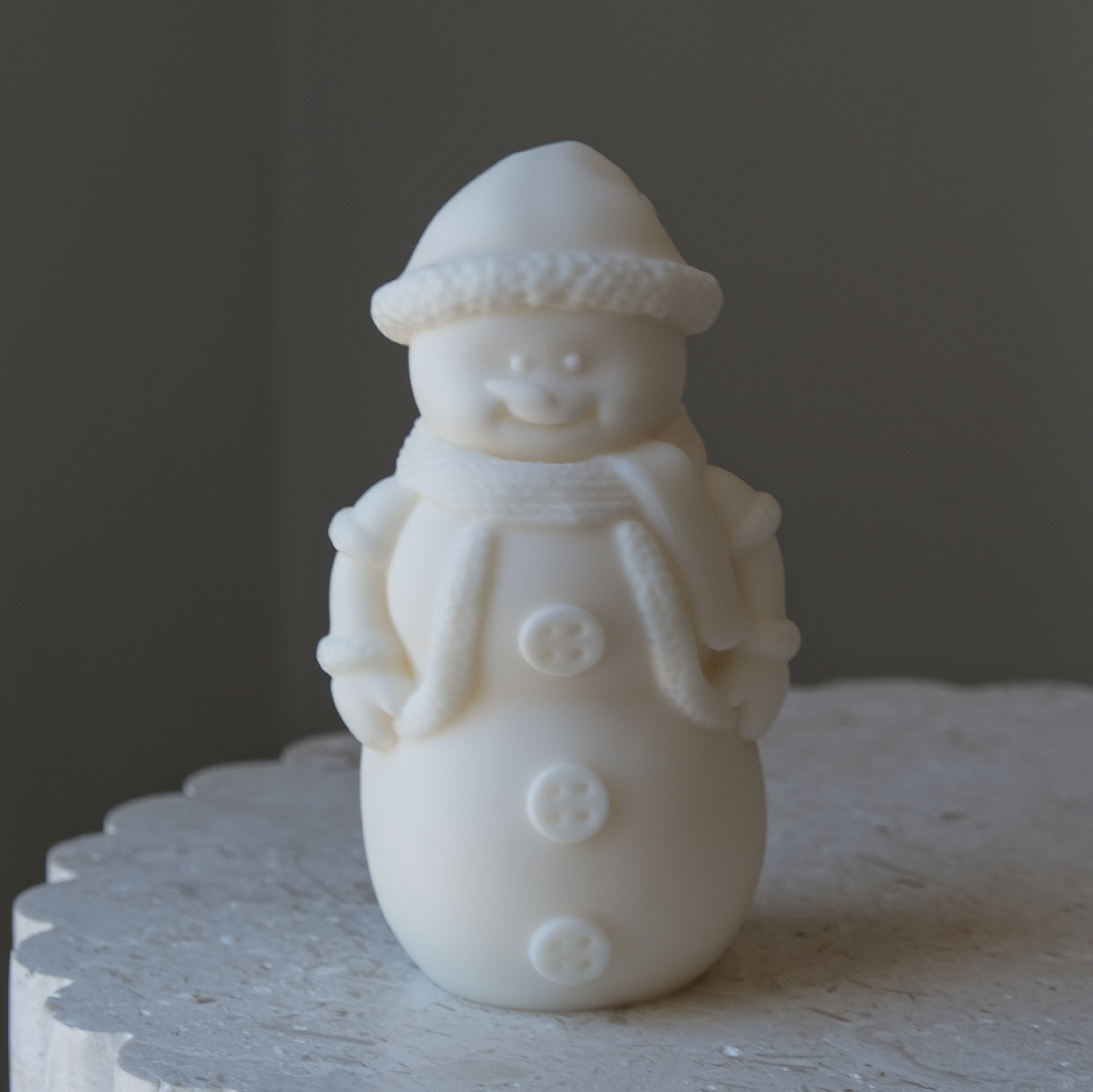 A premium Three-Tier Snowman Silicone Candle Mould silicone candle mold by MYKA Candles and Moulds, a versatile tool for soap, resin, and cake mould crafting.