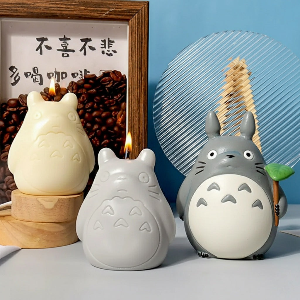 A versatile Totoro Silicone Candle Mould silicone candle mould by MYKA Candles and Moulds, suitable for resin moulds and decorative cake mould shapes.