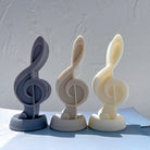 The Treble Clef Music Note Candle Mould silicone candle mould by MYKA Candles and Moulds, a top choice for artistic resin moulds and baking moulds.