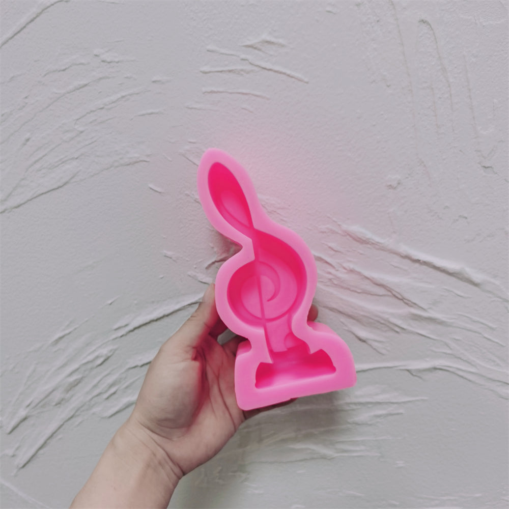 The Treble Clef Music Note Candle Mould silicone candle mould by MYKA Candles and Moulds, optimized for professional candle, soap, and cake moulds.