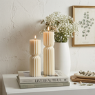 A Twisted Hourglass Candle Moulds silicone candle mold by MYKA Candles and Moulds, the perfect multipurpose tool for soap, resin, and cake mould casting.