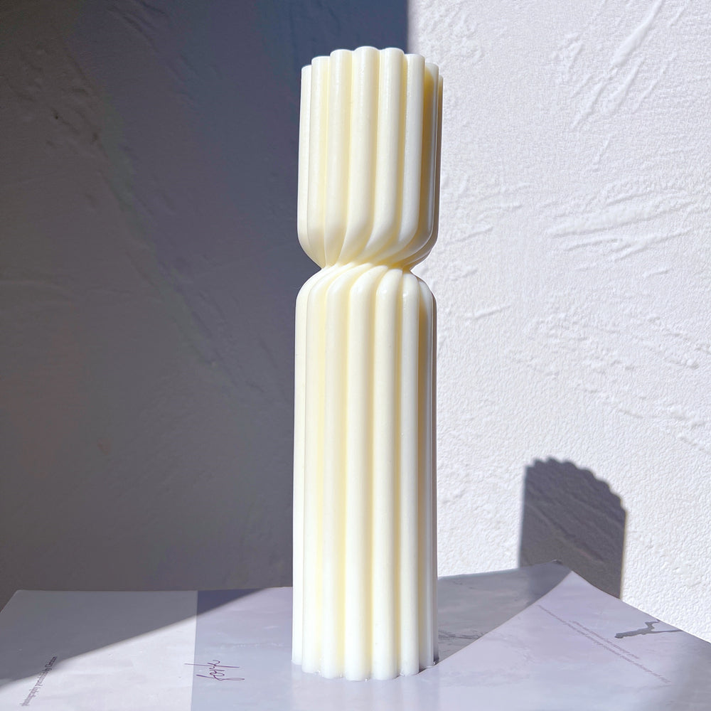 Handmade Twisted Hourglass Candle Moulds silicone candle mold from MYKA Candles and Moulds, perfect for resin moulds and unique baking mould shapes.