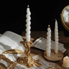 Professional Twisted Pillar Candle Mould silicone candle mould by MYKA Candles and Moulds, also used for resin moulds and baking mould designs.