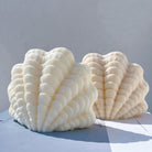 Close-up of the XL Seashell Candle Mould silicone candle mould by MYKA Candles and Moulds for soy wax, soap moulds, and baking mould hobbyists.