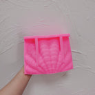 View of the XL Seashell Candle Mould silicone candle mould from MYKA Candles and Moulds, ideal for DIY soap moulds and cake mould projects.