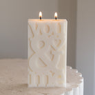 A You & Me Candle Mould silicone candle mold by MYKA Candles and Moulds, the perfect multipurpose tool for soap, resin, and cake mould casting.
