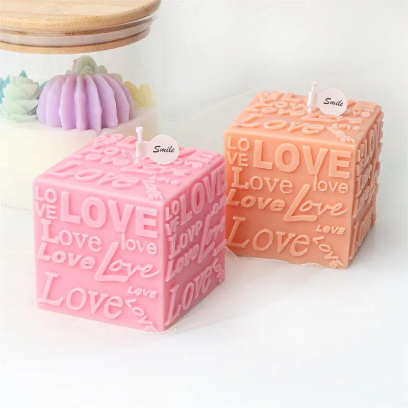 Love Pink Candle mould