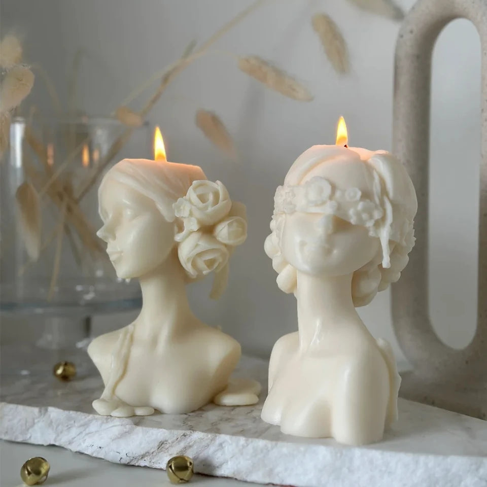 woman candle mould