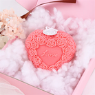 Valentines day Love Heart Rose Candle mould