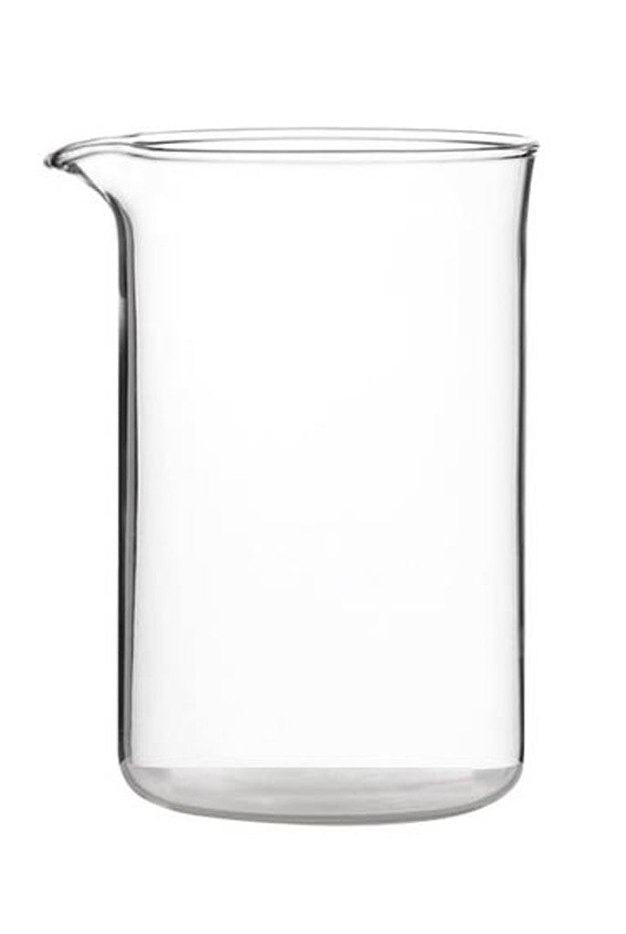Glass Beaker - Clear glass beaker used to mix candle fragrance. Sold by Myka Candles Moulds Australia.