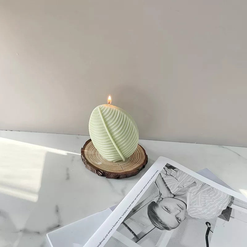 Leaf Candle Mould 0 - Silicone Mould, Mold for DIY Candles. Created using candle making kit with cotton candle wicks and candle colour chips. Using soy wax for pillar candles. Sold by Myka Candles Moulds Australia