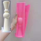 Ribbed Conical Pillar Candle Mould 5 - Silicone Mould, Mold for DIY Candles. Created using candle making kit with cotton candle wicks and candle colour chips. Using soy wax for pillar candles. Sold by Myka Candles Moulds Australia
