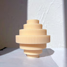 Ribbed Chandelier Candle Mould 11 - Silicone Mould, Mold for DIY Candles. Created using candle making kit with cotton candle wicks and candle colour chips. Using soy wax for pillar candles. Sold by Myka Candles Moulds Australia