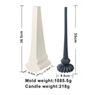 Lantern Candle Moulds 1 - Silicone Mould, Mold for DIY Candles. Created using candle making kit with cotton candle wicks and candle colour chips. Using soy wax for pillar candles. Sold by Myka Candles Moulds Australia