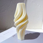 Whirlwind Candle Mould 0 - Silicone Mould, Mold for DIY Candles. Created using candle making kit with cotton candle wicks and candle colour chips. Using soy wax for pillar candles. Sold by Myka Candles Moulds Australia