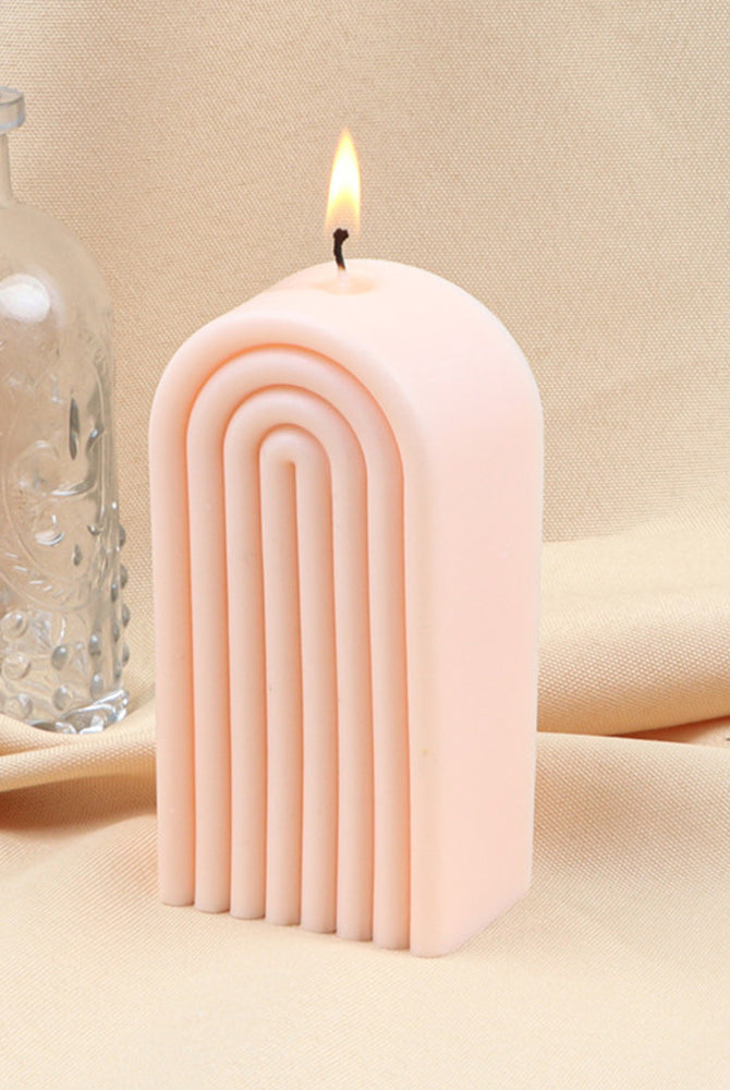 Arch Candle Mould 0 - Silicone Mould, Mold for DIY Candles. Created using candle making kit with cotton candle wicks and candle colour chips. Using soy wax for pillar candles. Sold by Myka Candles Moulds Australia