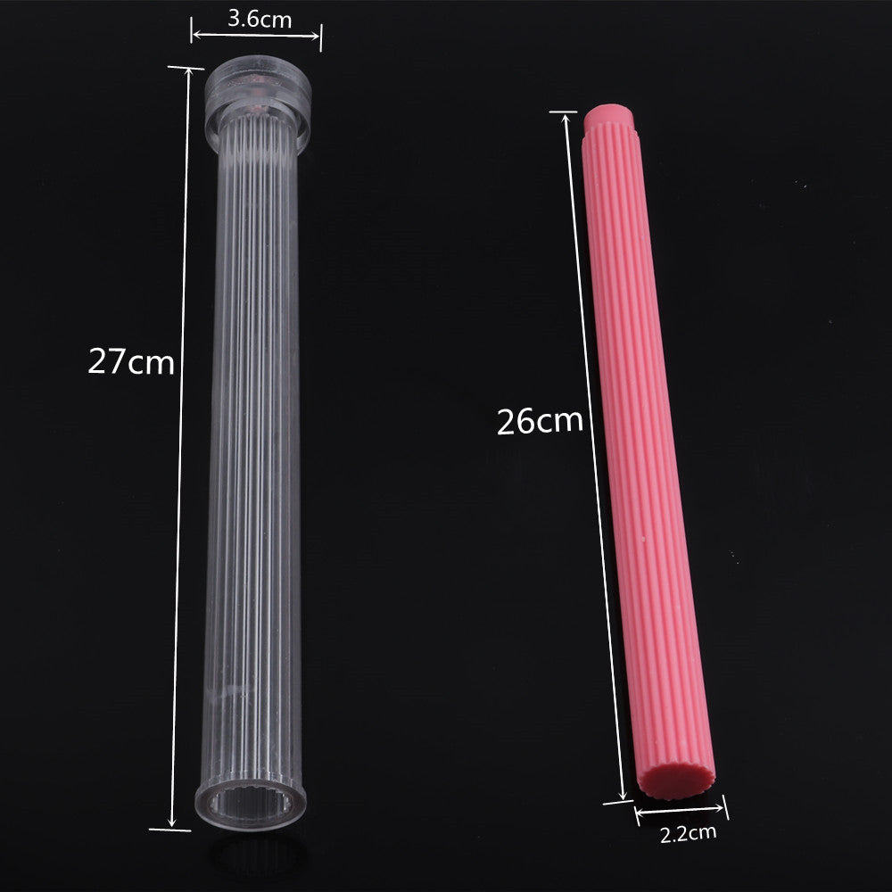 Skinny Ribbed Pillar Candle Mould 1 - Silicone Mould, Mold for DIY Candles. Created using candle making kit with cotton candle wicks and candle colour chips. Using soy wax for pillar candles. Sold by Myka Candles Moulds Australia
