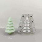 Tiered Christmas Tree Candle Mould 3 - Silicone Mould, Mold for DIY Candles. Created using candle making kit with cotton candle wicks and candle colour chips. Using soy wax for pillar candles. Sold by Myka Candles Moulds Australia