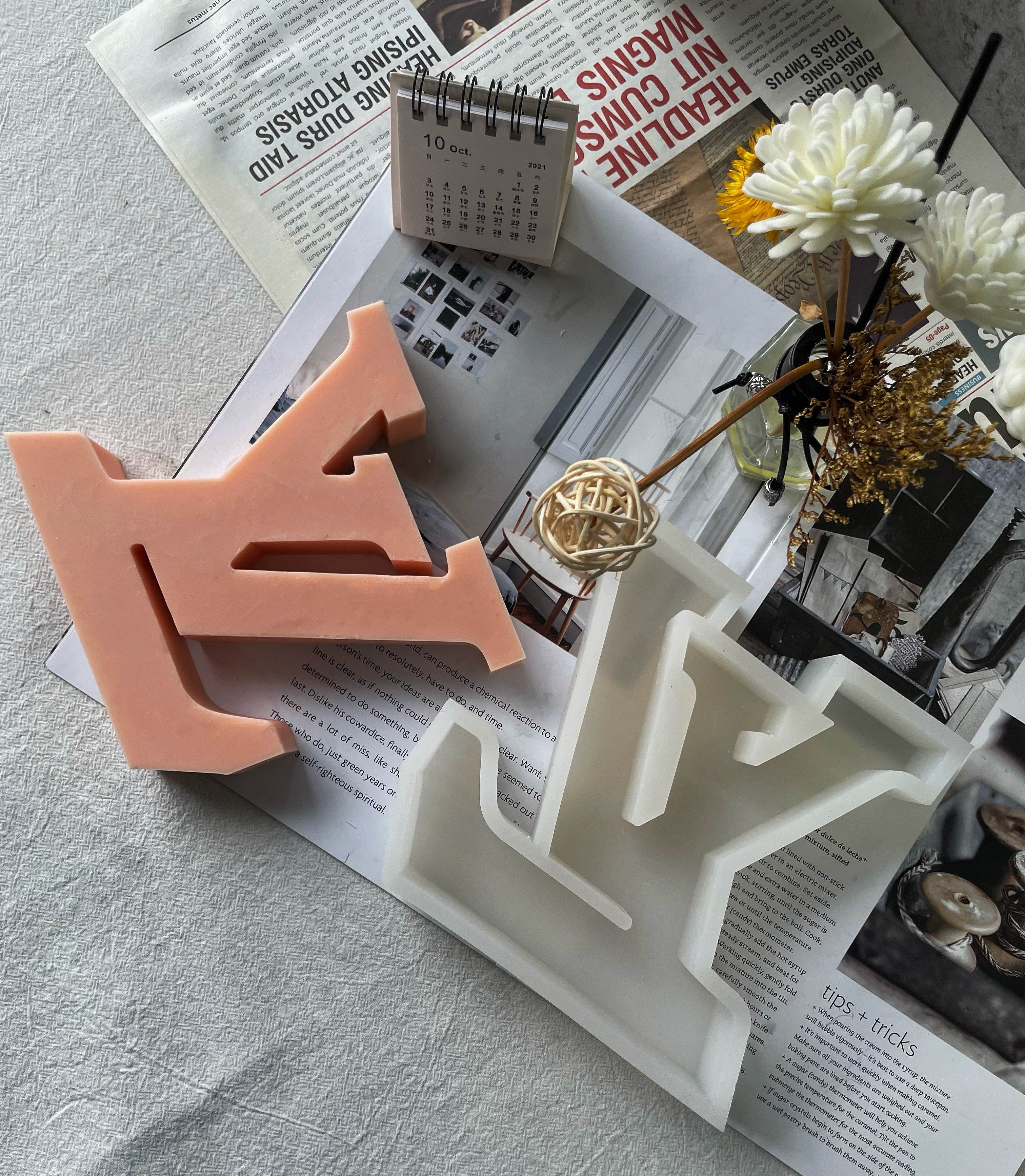 Logo Candle Moulds 5 - Silicone Mould, Mold for DIY Candles. Created using candle making kit with cotton candle wicks and candle colour chips. Using soy wax for pillar candles. Sold by Myka Candles Moulds Australia