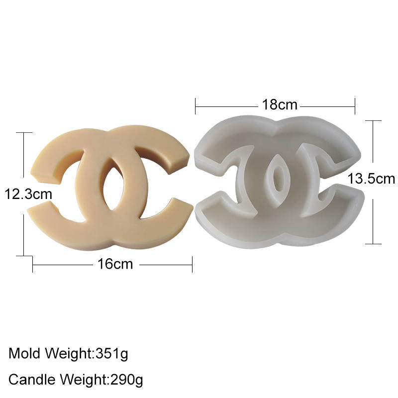 Logo Candle Moulds 4 - Silicone Mould, Mold for DIY Candles. Created using candle making kit with cotton candle wicks and candle colour chips. Using soy wax for pillar candles. Sold by Myka Candles Moulds Australia