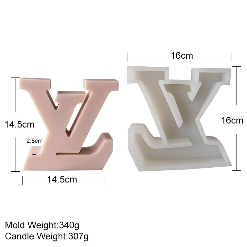 Logo Candle Moulds 7 - Silicone Mould, Mold for DIY Candles. Created using candle making kit with cotton candle wicks and candle colour chips. Using soy wax for pillar candles. Sold by Myka Candles Moulds Australia