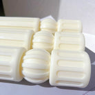 Doric Column Candle Moulds 3 - Silicone Mould, Mold for DIY Candles. Created using candle making kit with cotton candle wicks and candle colour chips. Using soy wax for pillar candles. Sold by Myka Candles Moulds Australia