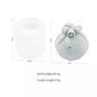 Bell Bauble Candle Mould 2 - Silicone Mould, Mold for DIY Candles. Created using candle making kit with cotton candle wicks and candle colour chips. Using soy wax for pillar candles. Sold by Myka Candles Moulds Australia