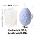 Egg Candle Moulds 1 - Silicone Mould, Mold for DIY Candles. Created using candle making kit with cotton candle wicks and candle colour chips. Using soy wax for pillar candles. Sold by Myka Candles Moulds Australia