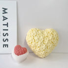 Flower Heart Candle Mould 6 - Silicone Mould, Mold for DIY Candles. Created using candle making kit with cotton candle wicks and candle colour chips. Using soy wax for pillar candles. Sold by Myka Candles Moulds Australia