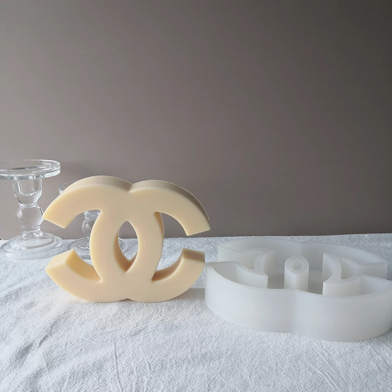 Logo Candle Moulds 2 - Silicone Mould, Mold for DIY Candles. Created using candle making kit with cotton candle wicks and candle colour chips. Using soy wax for pillar candles. Sold by Myka Candles Moulds Australia