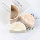 Semicircle Candle Mould 0 - Silicone Mould, Mold for DIY Candles. Created using candle making kit with cotton candle wicks and candle colour chips. Using soy wax for pillar candles. Sold by Myka Candles Moulds Australia