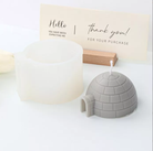 Igloo Candle Mould 3 - Silicone Mould, Mold for DIY Candles. Created using candle making kit with cotton candle wicks and candle colour chips. Using soy wax for pillar candles. Sold by Myka Candles Moulds Australia