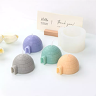 Igloo Candle Mould 2 - Silicone Mould, Mold for DIY Candles. Created using candle making kit with cotton candle wicks and candle colour chips. Using soy wax for pillar candles. Sold by Myka Candles Moulds Australia