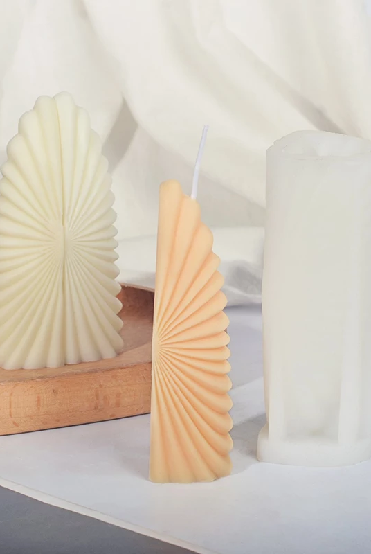 Wing Candle Mould 1 - Silicone Mould, Mold for DIY Candles. Created using candle making kit with cotton candle wicks and candle colour chips. Using soy wax for pillar candles. Sold by Myka Candles Moulds Australia