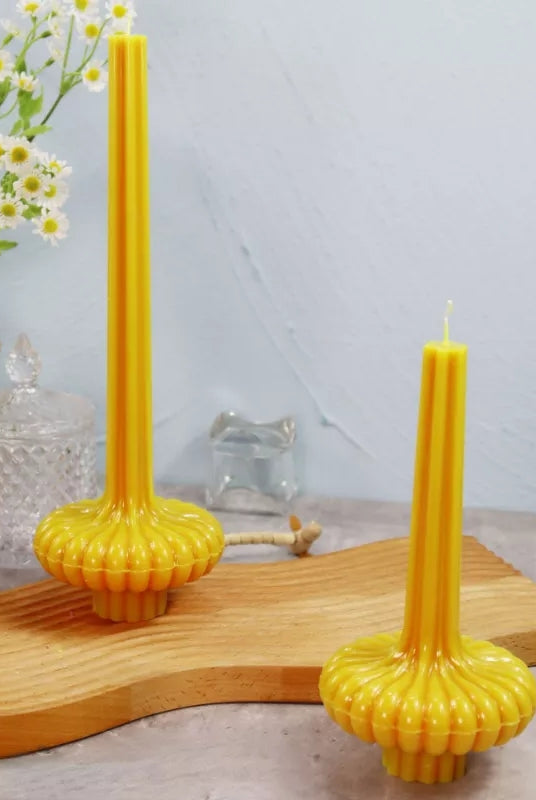 Acrylic Lamp Candle Moulds 3 - Silicone Mould, Mold for DIY Candles. Created using candle making kit with cotton candle wicks and candle colour chips. Using soy wax for pillar candles. Sold by Myka Candles Moulds Australia