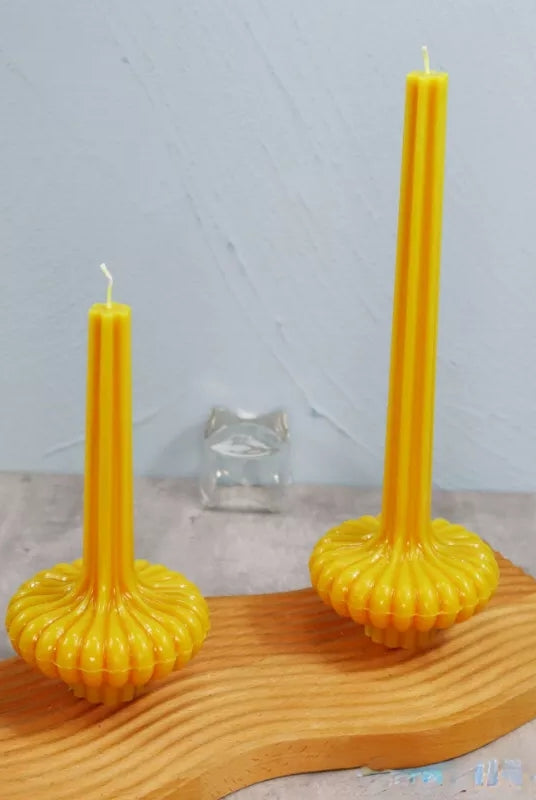 Acrylic Lamp Candle Moulds 6 - Silicone Mould, Mold for DIY Candles. Created using candle making kit with cotton candle wicks and candle colour chips. Using soy wax for pillar candles. Sold by Myka Candles Moulds Australia