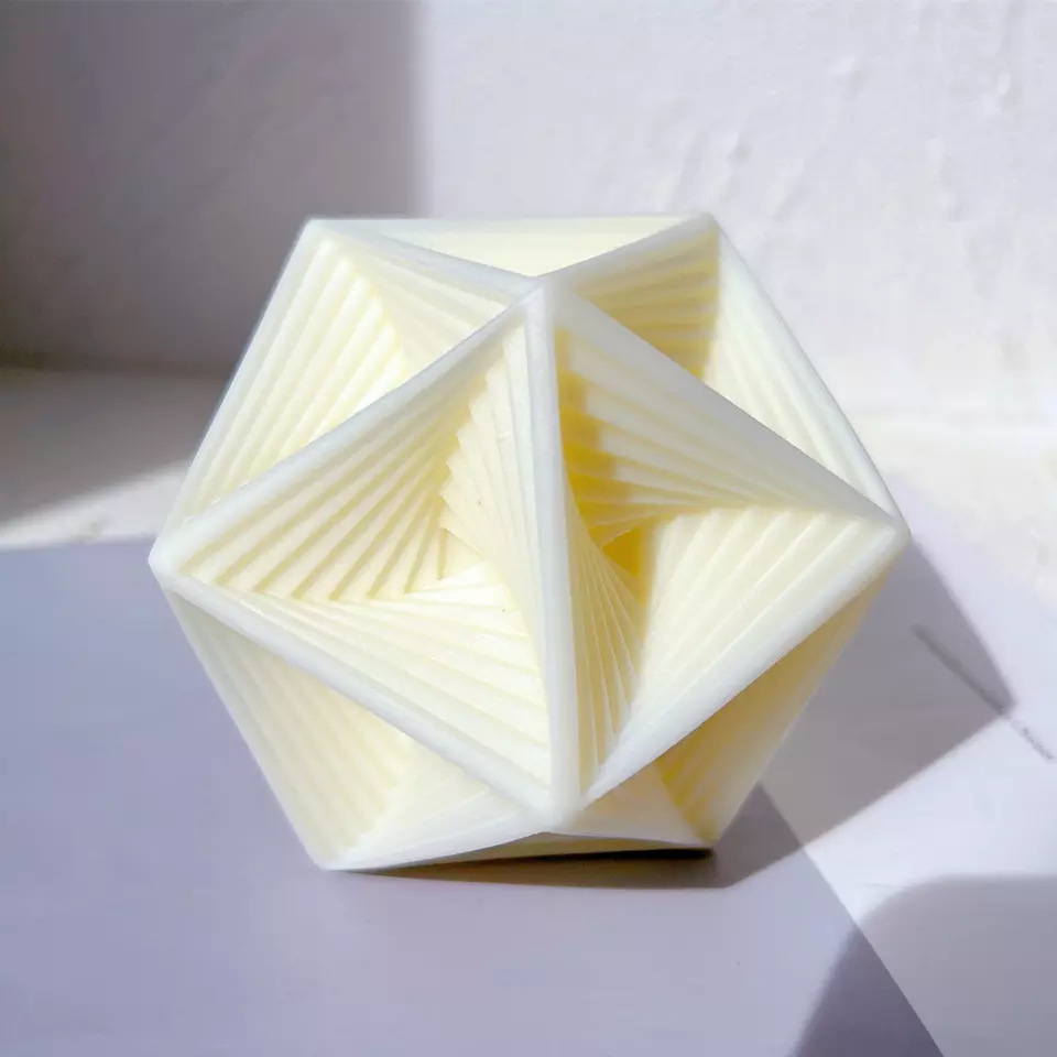 A detailed Abstract Star Candle Mould silicone candle mould by MYKA Candles and Moulds, perfect for candle making, soap moulds, and resin moulds.