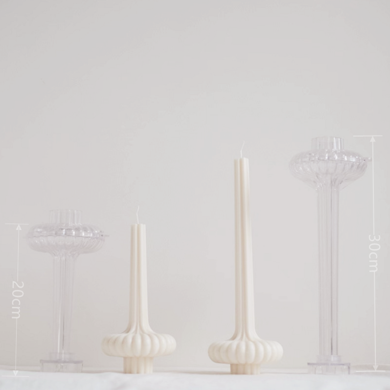 An aesthetic Acrylic Lamp Candle Moulds silicone candle mould from MYKA Candles and Moulds, perfect for soap, resin, and cake mould art.