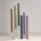 Crafting with the Base Ribbed Pillar Candle Mould silicone candle mould by MYKA Candles and Moulds, also used for soap, resin, and cake moulds.