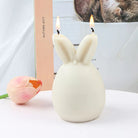 A premium Bunny Egg Candle Moulds silicone candle mold by MYKA Candles and Moulds, a versatile tool for soap, resin, and cake mould crafting.