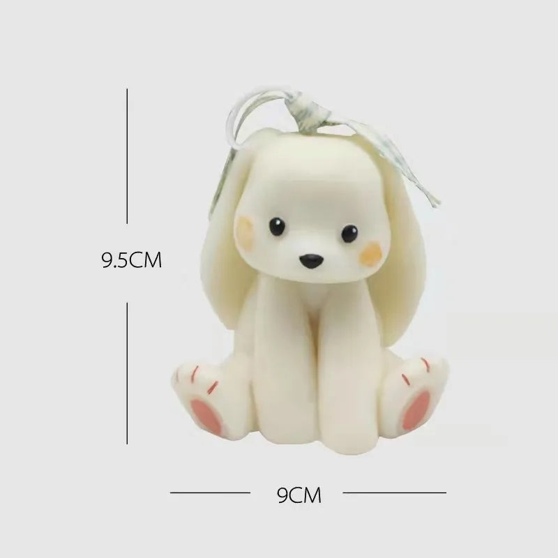 An intricate Bunny Rabbit Candle Mould silicone candle mold by MYKA Candles and Moulds, designed for aesthetic candles and resin moulds.