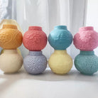 Close-up of the Christmas Bauble Silicone Candle Moulds silicone candle mould by MYKA Candles and Moulds for soy wax, soap moulds, and baking mould hobbyists.