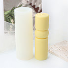 A heat-resistant Cylindrical Column Candle Moulds silicone candle mould by MYKA Candles and Moulds, ideal for soap, resin, and baking mould applications.