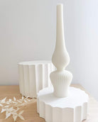Oil Lamp Candle Mould 2 - Silicone Mould, Mold for DIY Candles. Created using candle making kit with cotton candle wicks and candle colour chips. Using soy wax for pillar candles. Sold by Myka Candles Moulds Australia