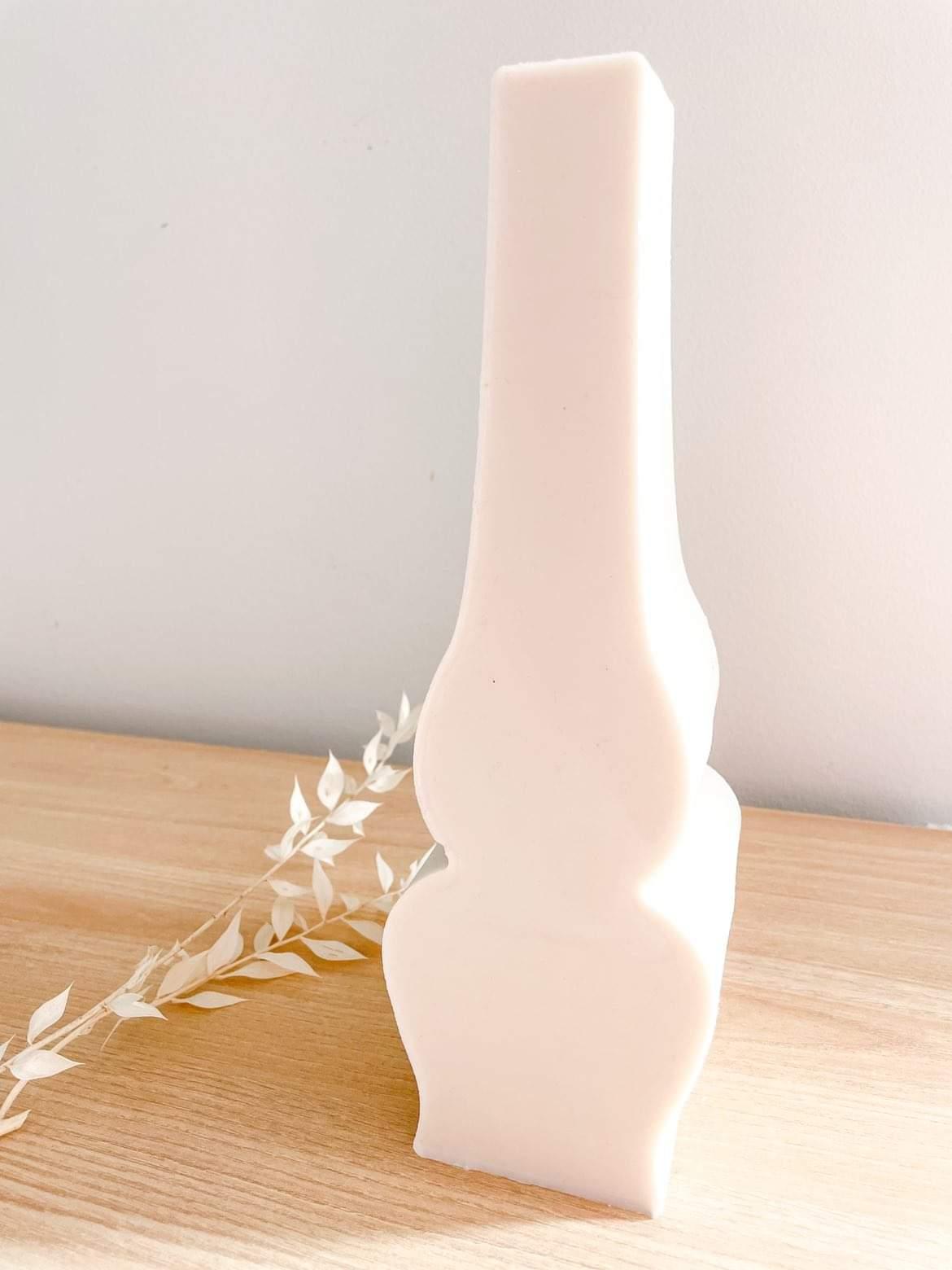 Oil Lamp Candle Mould 4 - Silicone Mould, Mold for DIY Candles. Created using candle making kit with cotton candle wicks and candle colour chips. Using soy wax for pillar candles. Sold by Myka Candles Moulds Australia